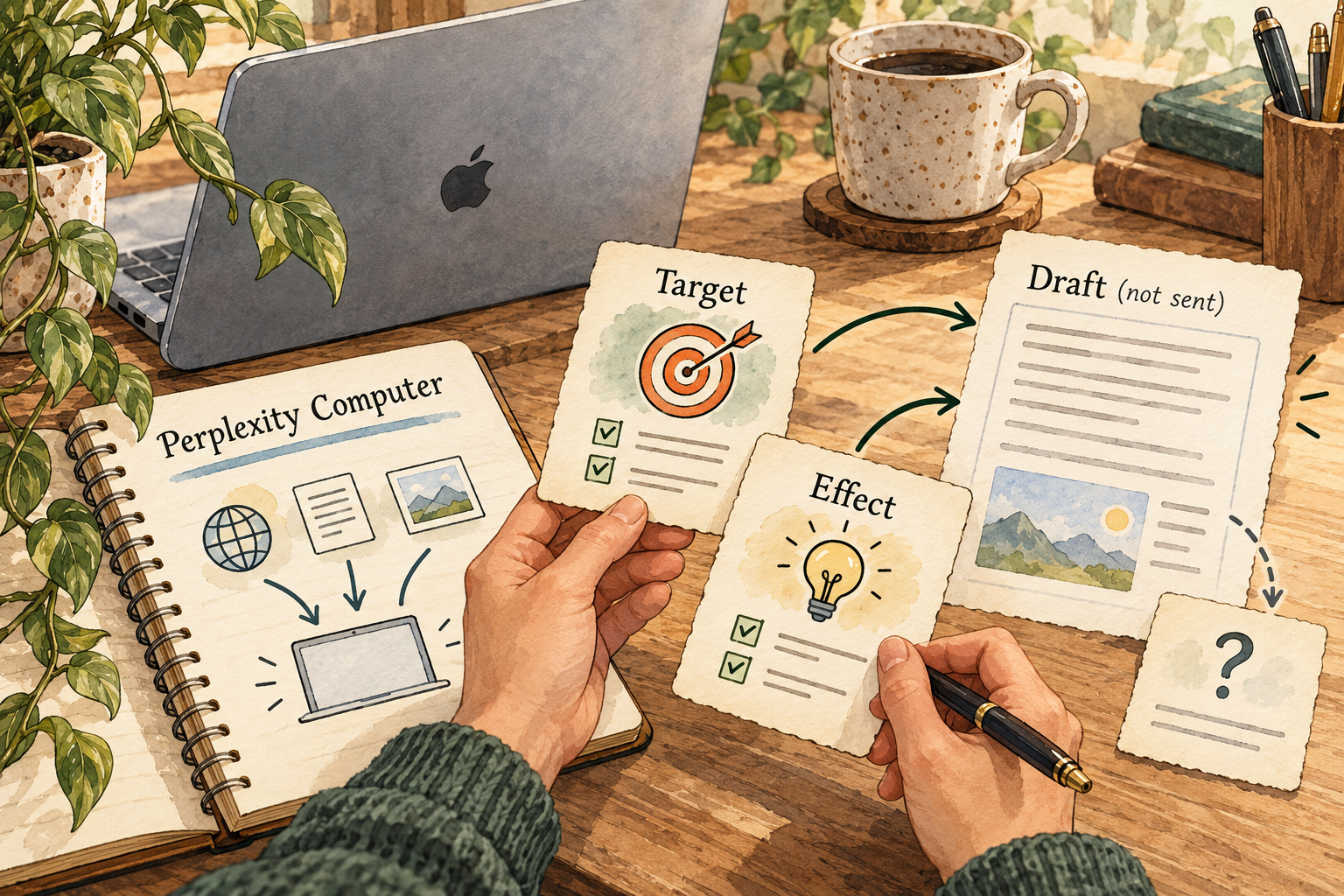 A human checks the target and effect beside a draft and an unresolved-control note.